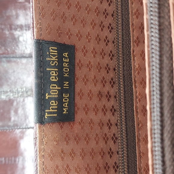 Vintage 90's The Top eel skin shoulder bag. - Picture 5 of 5